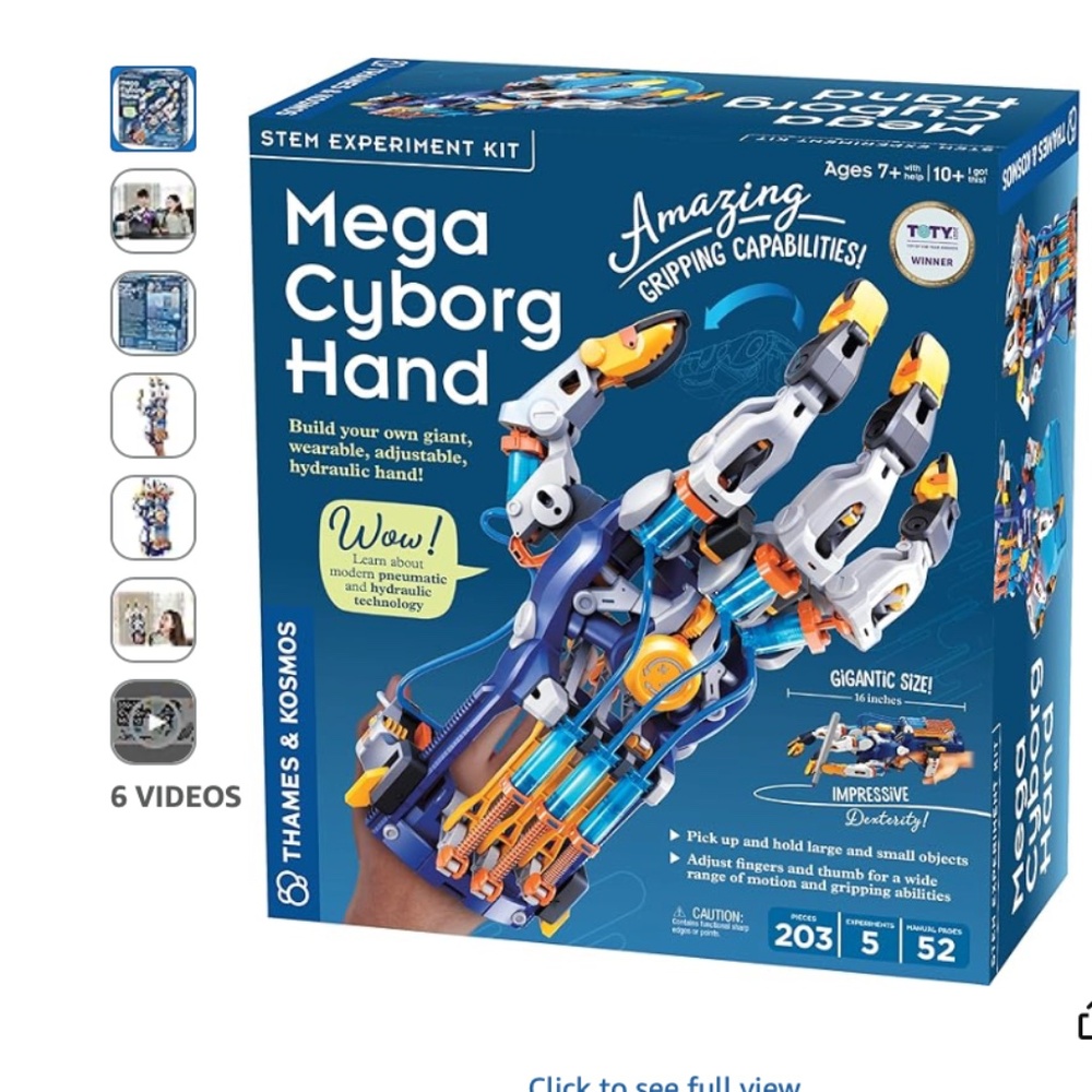 STEM Experiment Kit | Build Your Own GIANT Hydraulic Hand